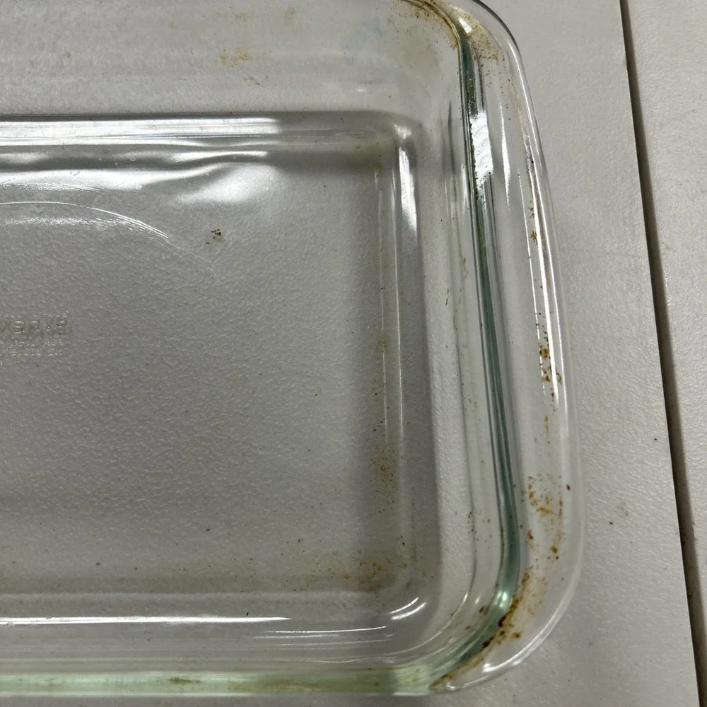 Vintage Pyrex Clear Baking Casserole Dish 233 13